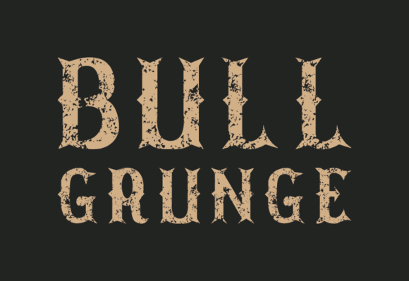Bull Grunge Font for Retro Branding
