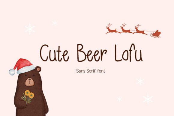 Cute Bear Lofu Font for Playful Branding