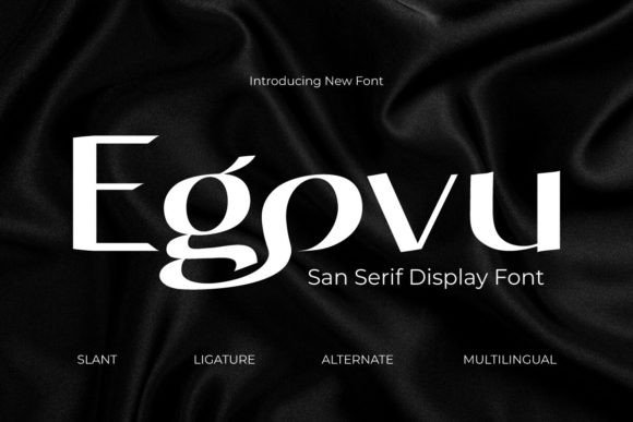 Egovu: A Bold Sans Serif Display Typeface for Modern Brands