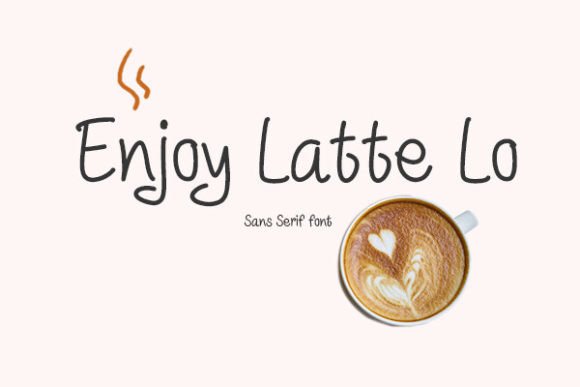 Enjoy Latte Lo: A Friendly Sans Serif Font for Makers