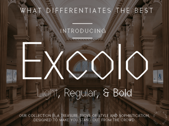 Excolo: A Premium Sans Serif Typeface for Modern Brands