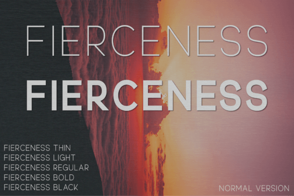 Fierceness Typeface for Modern Web Design