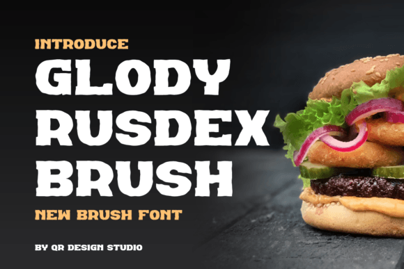 Glody Rusdex Brush: A Bold Typeface for Makers