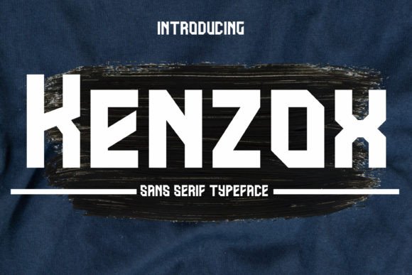 Kenzox Font for Modern Handmade Branding