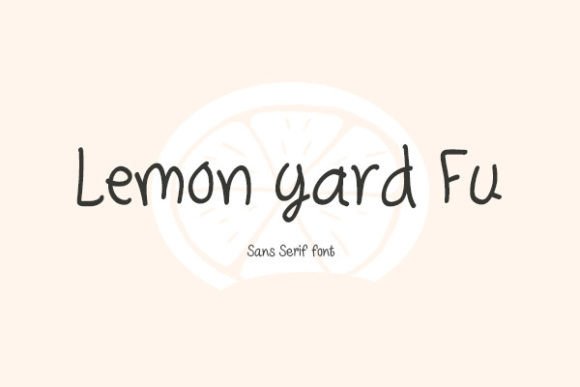 Lemon Yard Fu Font for Small Business Branding
