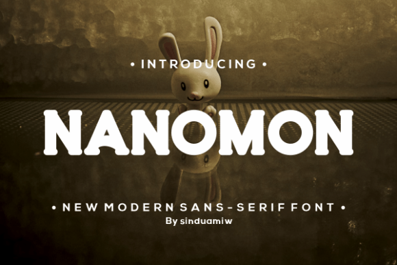Nanomon: A Bold Sans Serif Font for Digital Design