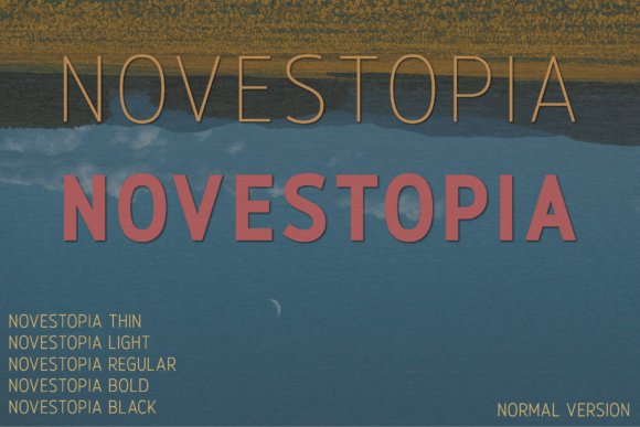 Novestopia: The Elegant Sans Serif Font for Modern Brands
