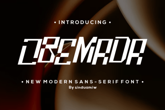 Obemada Typeface for Modern Branding