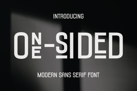 One Sided Font: A Sleek Sans Serif for Modern Design