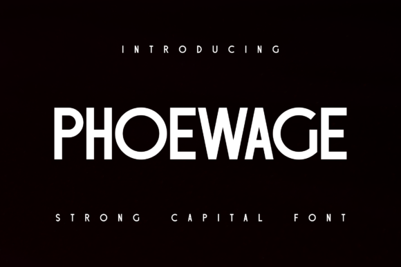 Phoewage: A Modern Sans Serif Typeface for Web Design