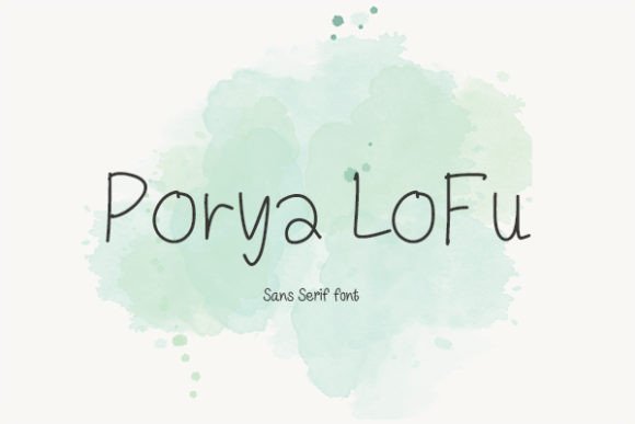Porya Lofu: A Modern Sans Serif Typeface for Digital Design
