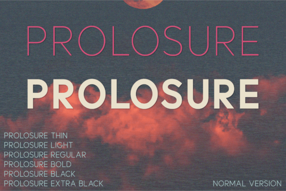 Prolosure Font for Modern Campaign Design