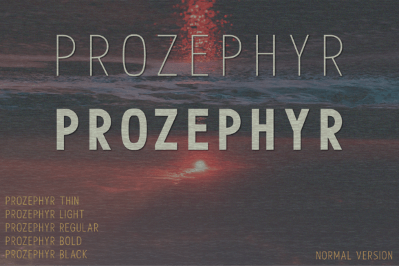 Prozephyr Typeface for Modern Web Design