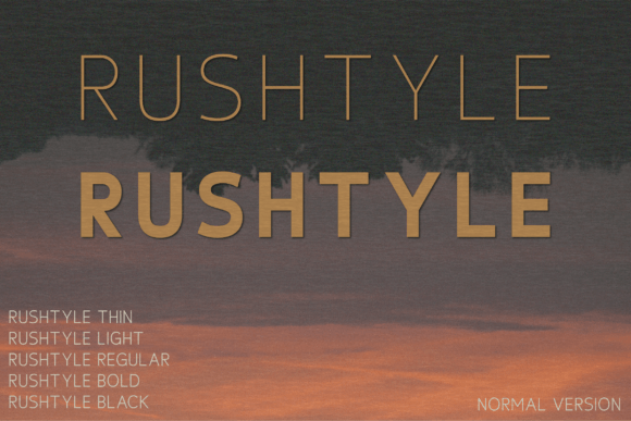 Rushtyle Font for Modern Editorial Design