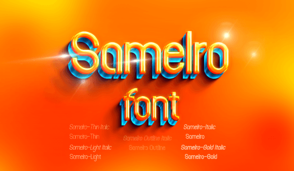 Samelro: An Industrial Sans Serif for Modern Editorial Design