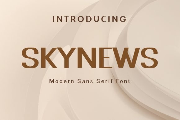 Skynews: A Modern Sans Serif Typeface for Editorial Design