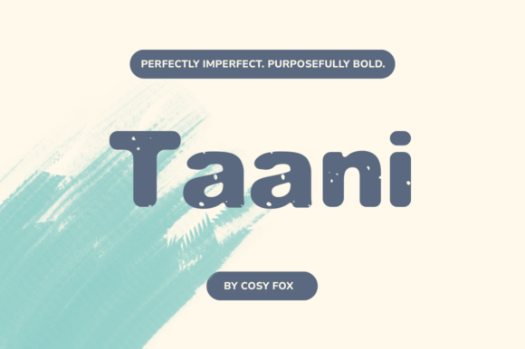 Taani: The Soft-Grunge Typeface for Bold Branding