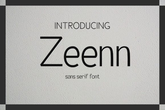 Zeenn Typeface for Modern Editorial Design